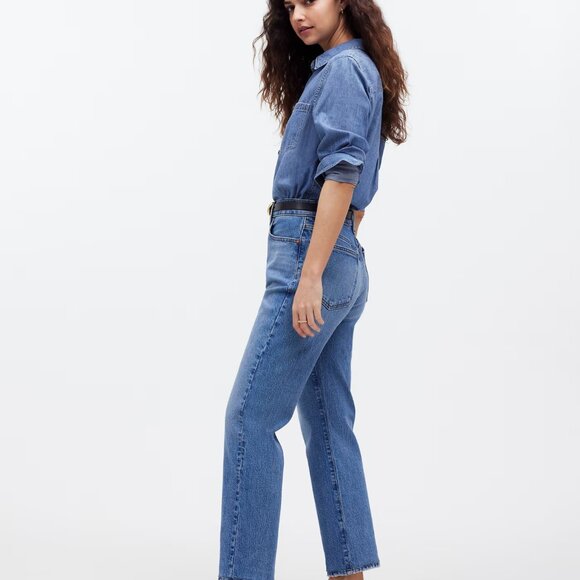 NWT Madewell The '90s Straight Crop Jean Sz 27 - Picture 3 of 9